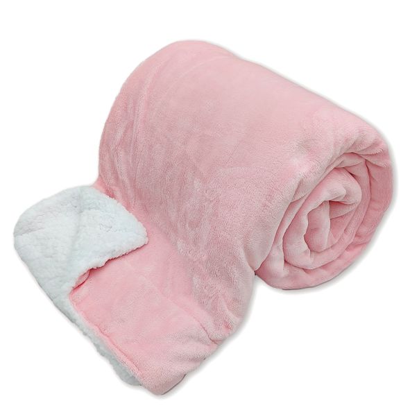 eHomeLiving Ćebe sa krznom 150x200cm roze - ZB066-ROZE
