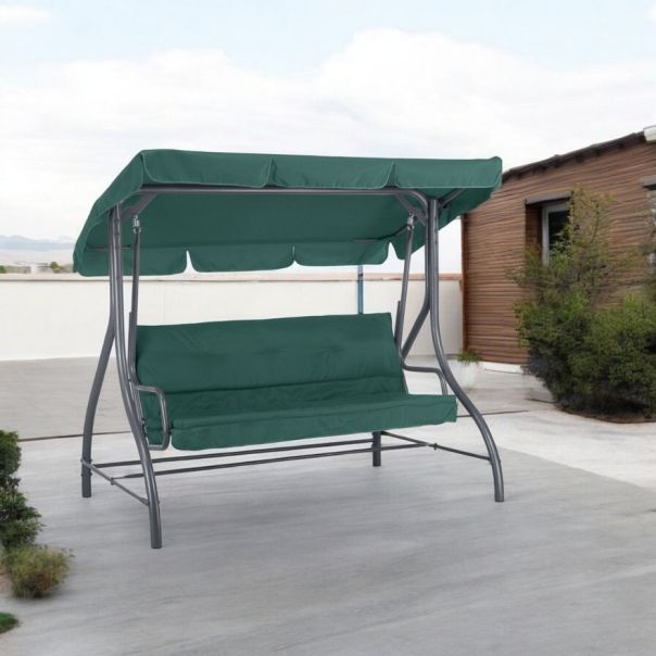 RECKMANN Baštenska Ljuljaška Zelena 194x120x167cm - 1730-1-1