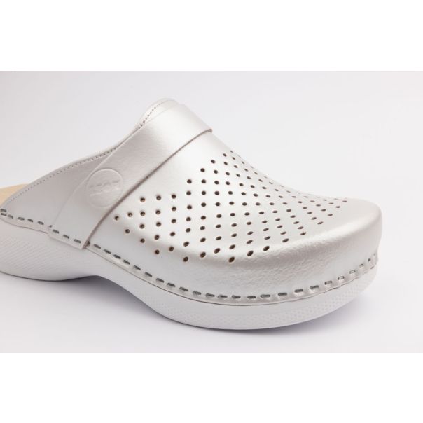 LEON Ženska klompa Klasik VI-perla - PU102-PE