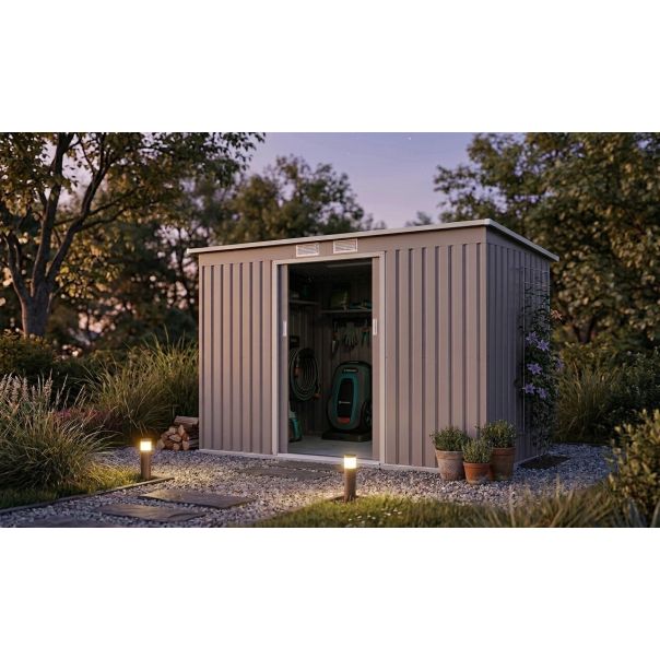 ZEN GARDEN Metalna baštenska kućica Fortis - B, bež - EP3081228