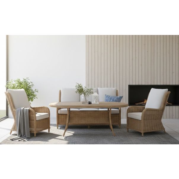 ZEN GARDEN Baštenska garnitura Palmera, ratan/natur - ZG 030000
