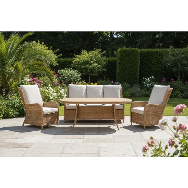 ZEN GARDEN Baštenska garnitura Palmera, ratan/natur - ZG 030000