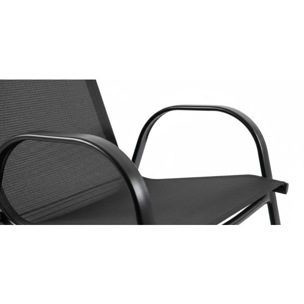 ZEN GARDEN Baštenska garnitura Lagos, crna - ZG 031050