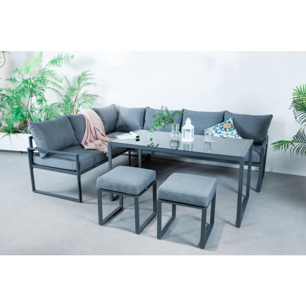 ZEN GARDEN Baštenska garnitura Vento, siva - ZG 031166