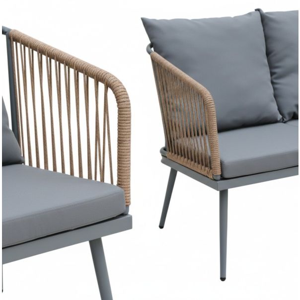 ZEN GARDEN Baštenska garnitura Dali, ratan/braon - ZG 031221B