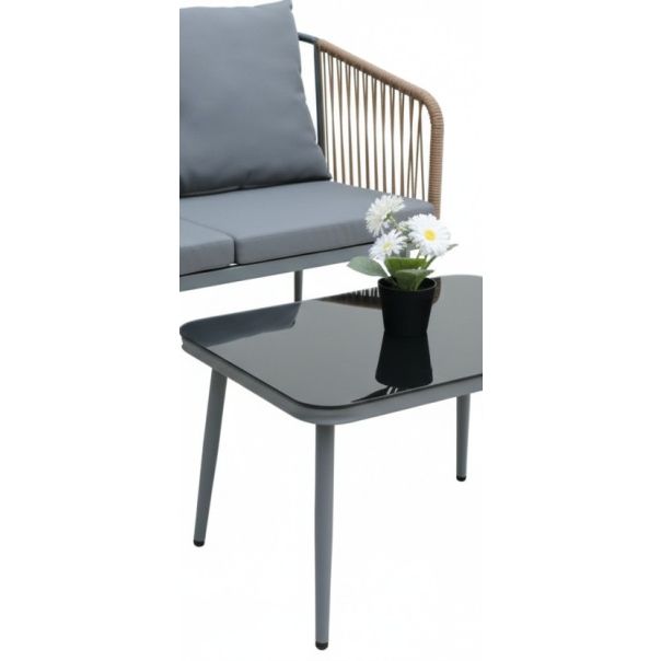 ZEN GARDEN Baštenska garnitura Dali, ratan/braon - ZG 031221B