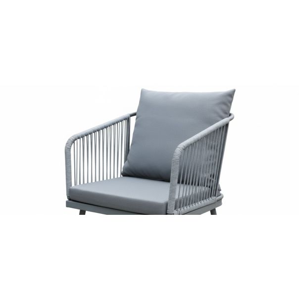 ZEN GARDEN Baštenska garnitura Dali, ratan/siva - ZG 031221S