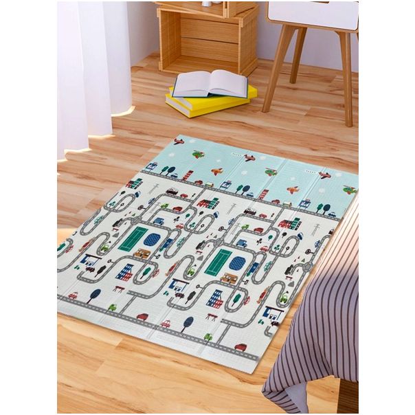 BBO Sklopiva podloga za igru od pene Transit Tracks (180x200x1cm) - ZH-1TT