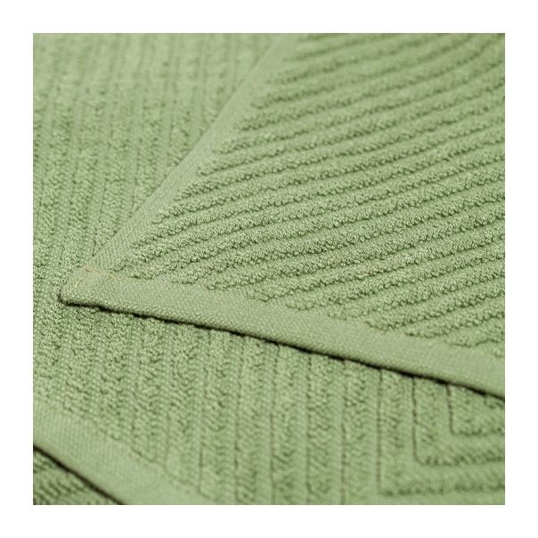 DEKOR DOM Frotirski prekrivač 200x210cm Zig zag Grande, tamno zelena - 024681