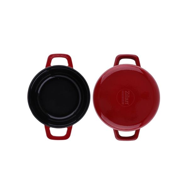 ZILAN Kaserola sa poklopcem 22cm ZLN0941, crvena - ZLN0941