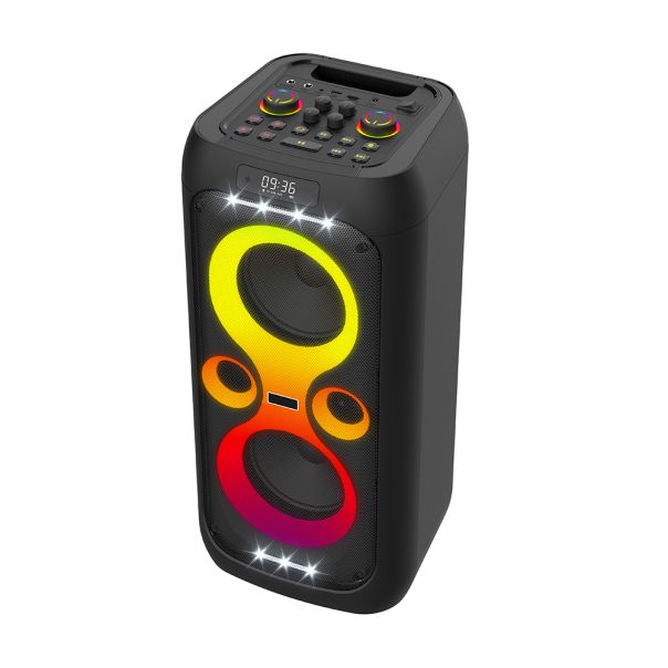 Bežični Bluetooth zvučnik sa dva mikrofona BKK K6501B, crna - ZV1006