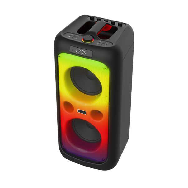 Bežični Bluetooth zvučnik sa dva mikrofona BKK K6505A, crna - ZV1009