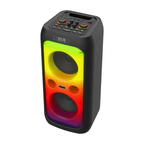 Bežični Bluetooth zvučnik sa dva mikrofona BKK K6505B, crna - ZV1010