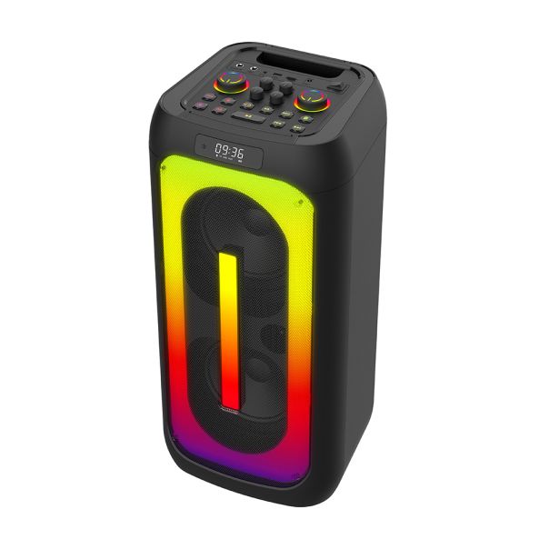 Bežični Bluetooth zvučnik sa dva mikrofona BKK K6506B, crna - ZV1012