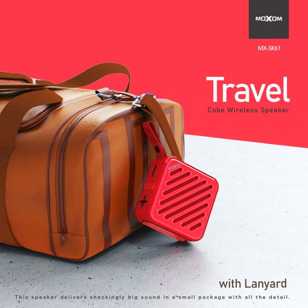 MOXOM Bežični Bluetooth zvučnik MX-SK61, crna - ZV1067