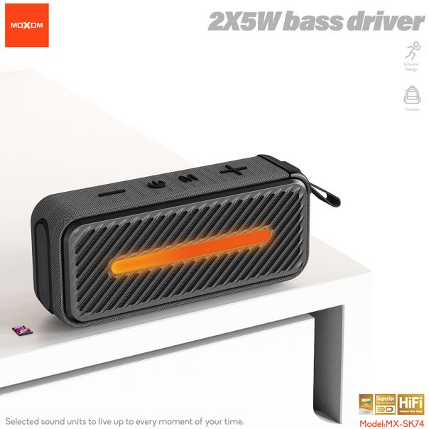 MOXOM Bežični Bluetooth zvučnik MX-SK74, zelena - ZV1072