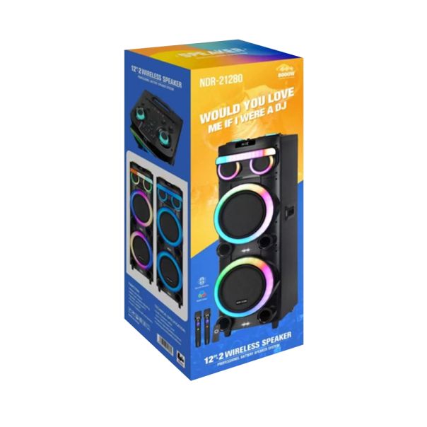 Bežični Bluetooth zvučnik NDR-21280, crna - ZV1073