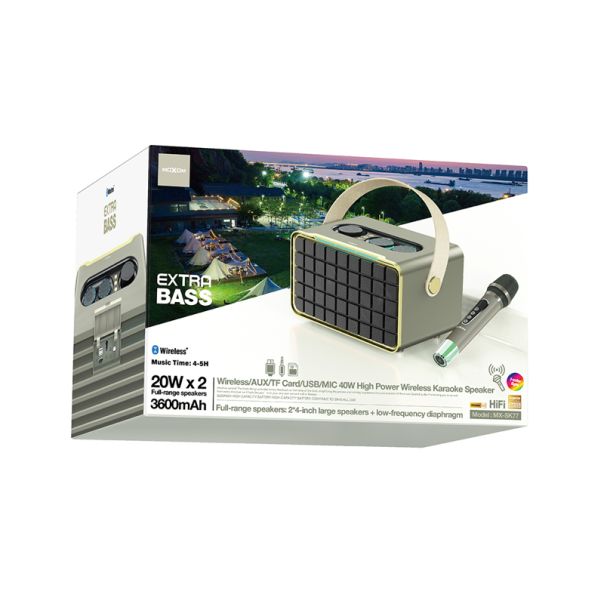 MOXOM Bluetooth zvučnik MX-SK77, siva - ZV1081