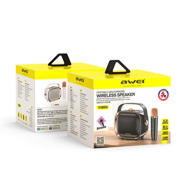 AWEI Bežični Bluetooth zvučnikI Y889, crna - ZV1096