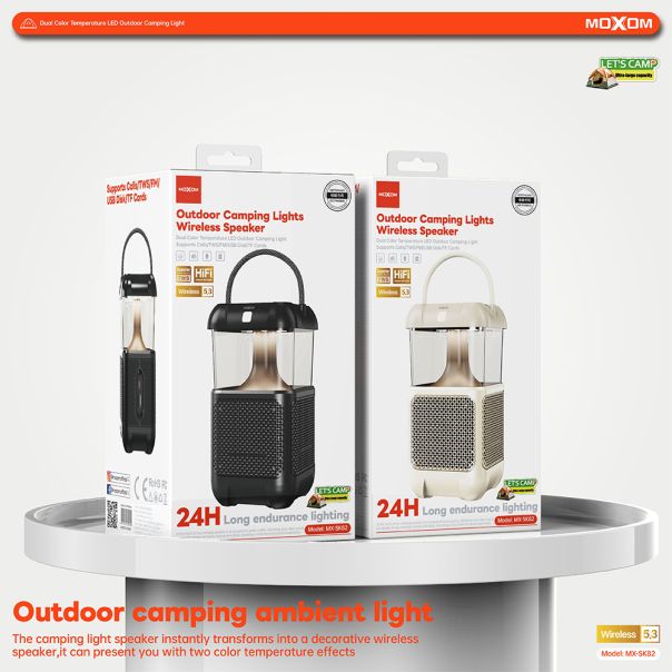 MOXOM Bluetooth zvučnik MX-SK82, crna - ZV1107