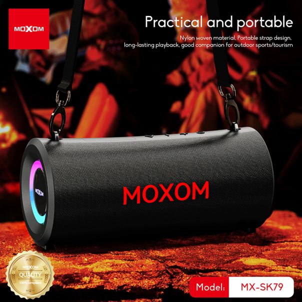 MOXOM Bluetooth zvučnik MX-SK79, crna - ZV1111