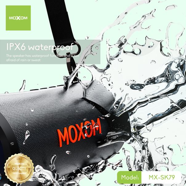 MOXOM Bluetooth zvučnik MX-SK79, crna - ZV1111