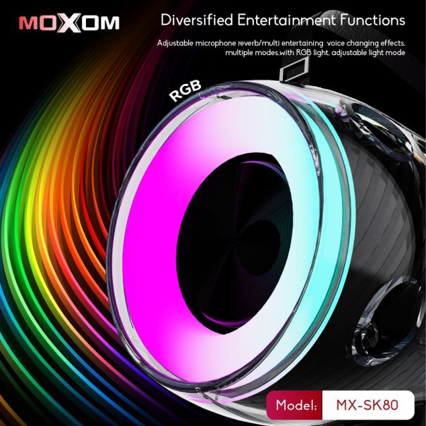 MOXOM Zvučnik bluetooth MX-SK80, crna - ZV1112