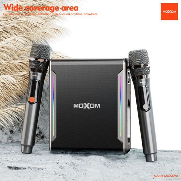 MOXOM Bluetooth zvučnik MX-SK90 sa dva mikrofona, crna - ZV1118