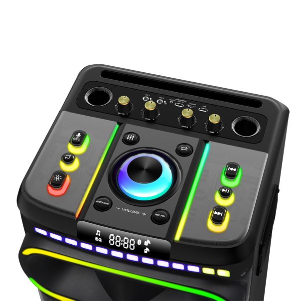 Bluetooth zvučnik NDR-2260 100W, sa dva mikrofona, crna - ZV1137