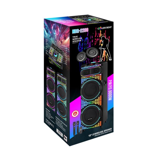 Bluetooth zvučnik NDR-2260 100W, sa dva mikrofona, crna - ZV1137