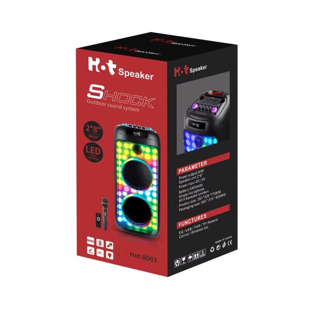 Bluetooth Zvučnik Hot-8003 50W 2*8