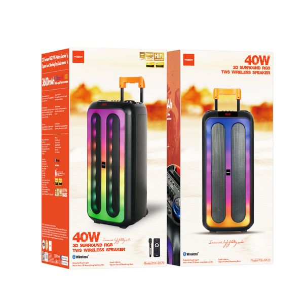 MOXOM Bluetooth zvučnik MX-SK73 40W sa mikrofonom, crna - ZV1159