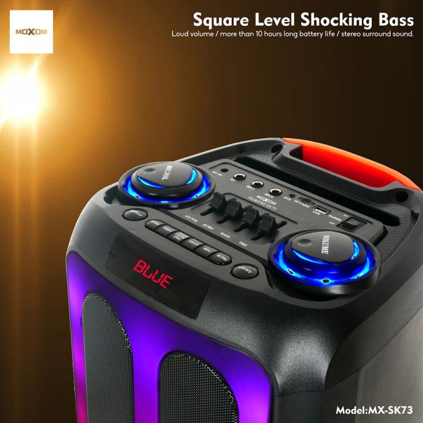 MOXOM Bluetooth zvučnik MX-SK73 40W sa mikrofonom, crna - ZV1159