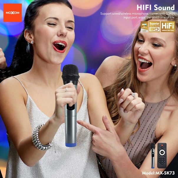 MOXOM Bluetooth zvučnik MX-SK73 40W sa mikrofonom, crna - ZV1159