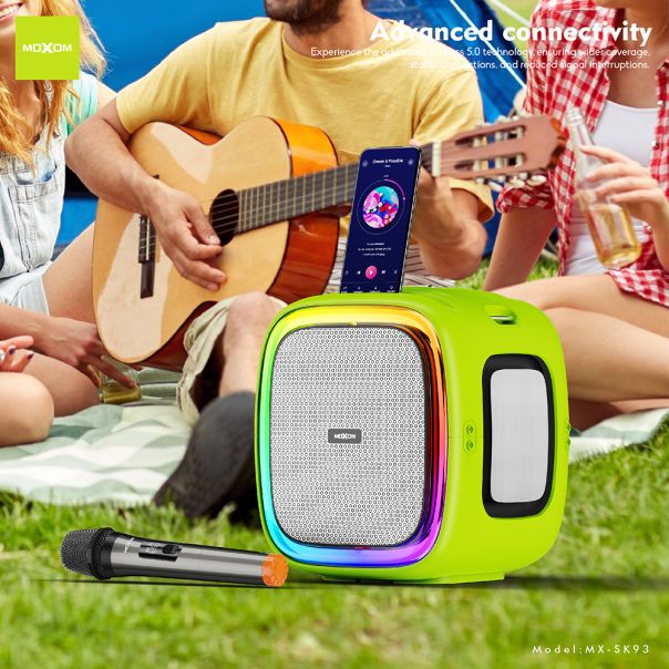 MOXOM Bluetooth zvučnik MX-SK93 100W sa mikrofonom, crna - ZV1160