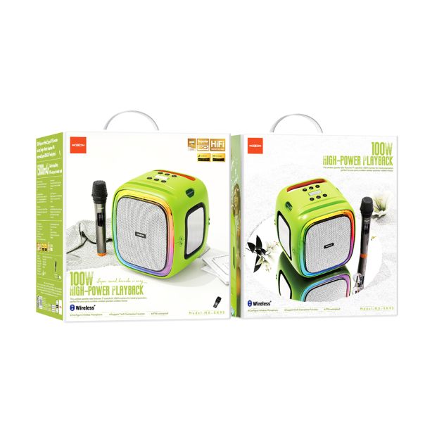 MOXOM Bluetooth zvučnik MX-SK93 100W sa mikrofonom, zelena - ZV1161