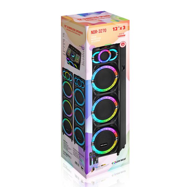 Zvučnik bluetooth NDR-3270 3*12 inca crni - EP2904513