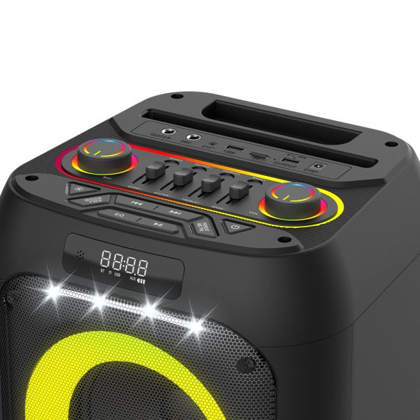 Bluetooth Zvučnik BKK K6501D sa dva mikrofona, crna - ZV1168