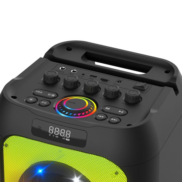 Bluetooth Zvučnik BKK K6502C sa dva mikrofona, crna - ZV1169