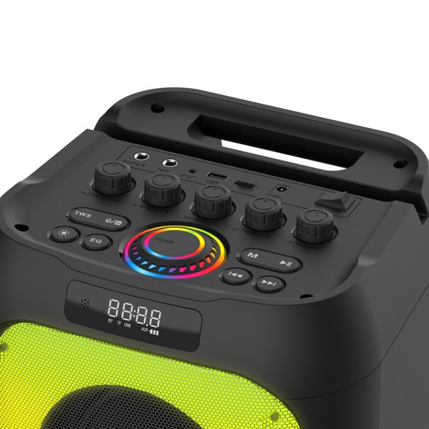 Bluetooth Zvučnik BKK K6506C sa dva mikrofona, crna - ZV1172