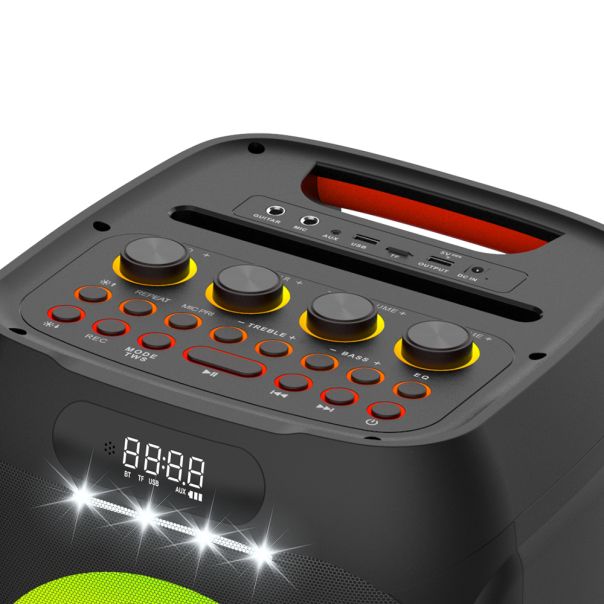 Bluetooth Zvučnik BKK K8001A sa dva mikrofona, crna - ZV1176