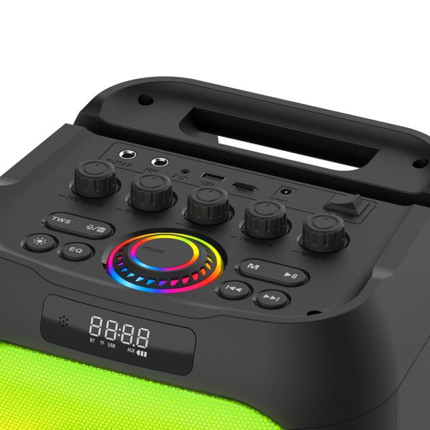 Bluetooth Zvučnik BKK K6505C sa dva mikrofona, crna - ZV1185