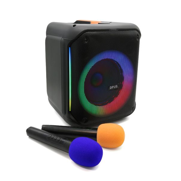 KARAOKE Bluetooth Zvučnik DP-1741 PLUS sa dva mikrofona, crna - ZV1188