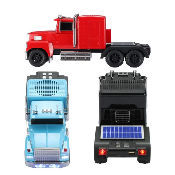 Zvučnik bluetooth WS-693 sa solarnim punjenjem kamion plavi - EP2905370