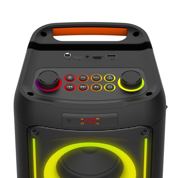 Zvučnik Bluetooth BKK SHARK S-111 FLIP double 4inch sa mikrofonom crni - EP2911584