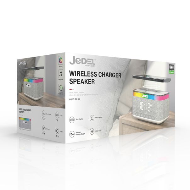 Zvučnik bluetooth BT RGB SA-148 sivi JEDEL - EP2939443