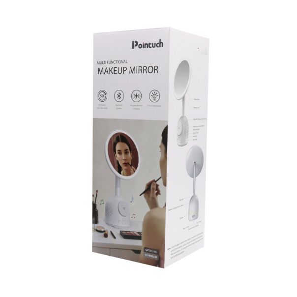 Zvucnik bluetooth + Ogledalo makeup + Bezicni punjac MagSafe SY-W02250 beli - ZV1239