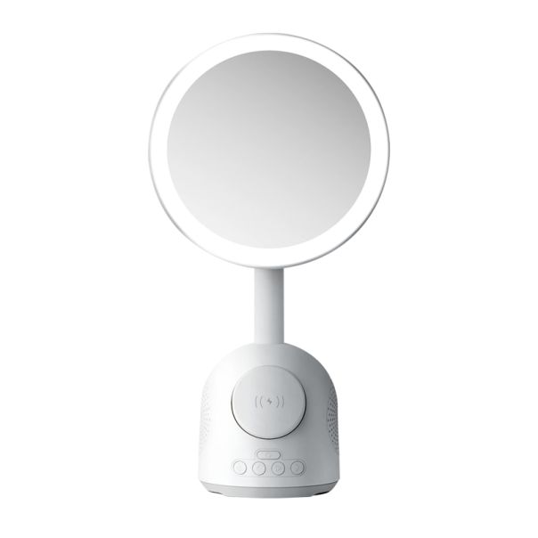 Zvucnik bluetooth + Ogledalo makeup + Bezicni punjac MagSafe SY-W02250 sivi - ZV1240