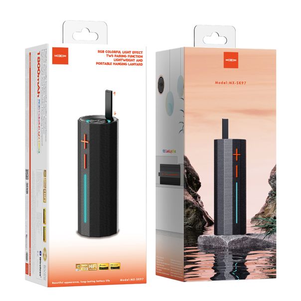 Zvučnik bluetooth Moxom MX-SK97 RGB crni - EP2904429