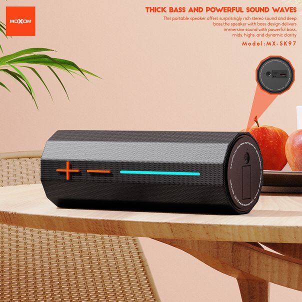 Zvučnik bluetooth Moxom MX-SK97 RGB ljubicasti - EP2909737